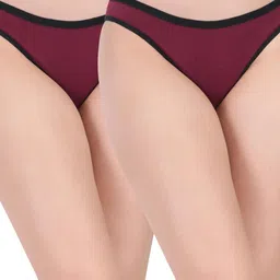 ORLIZEA Pack of 2 Women Low-Rise Cotton Blend Thongs-picture-18