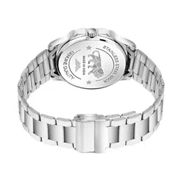 LUXURIT Men Patterned Dial & Stainless Steel Straps Analogue Watch LXMT-817 image 2
