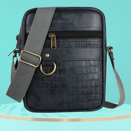 Fashion twist Unisex Textured Messenger Bag-picture-37