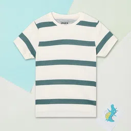 Max Boys Striped Round Neck Pure Cotton Casual T-shirt-picture-43