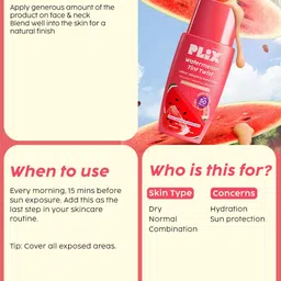PLIX THE PLANT FIX Watermelon Tint Twist Color-Adapting Sunscreen- 50 ml image 2