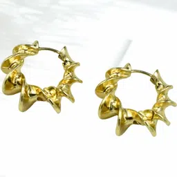 j & c fashion arena J & C Fashion Are Stainless Steel Gold-Plated Earrings-picture-18