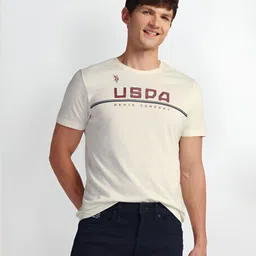 U.S. Polo Assn. Denim Co. Men Typography Printed Round Neck Cotton Slim Fit T-Shirt-picture-10