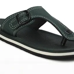Cozy Wear Men Black Flip Flops image 5