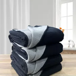LABHAM Black 4 Cotton 450 GSM Bath Towel image 2