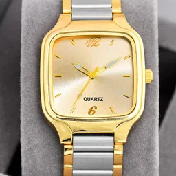 SWADESI STUFF Men Dial & Bracelet Style Straps Analogue Watch SDS 166 SILVER MA GOLD 2028-picture-29