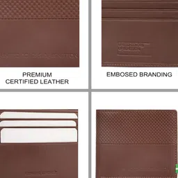 United Colors of Benetton Men Leather Two Fold Wallet image 3