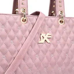 Speed X Fashion Women Textured Structured Leather Handheld Bag image 4