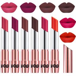 VOLO Set Of 6 Creme Matte Lipsticks 3.5g-Pink-Magenta-Coffee- Chocolate-Passion Pink-Coral-picture-29