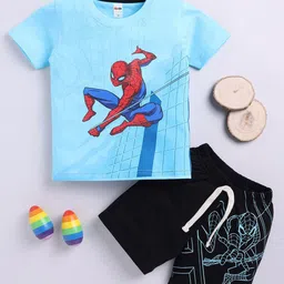 LITTLE NINJA Boys Printed T-shirt with Shorts-picture-54