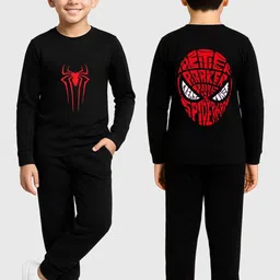YK Marvel Boys Printed Round Neck T-Shirt With Pyjamas-picture-24