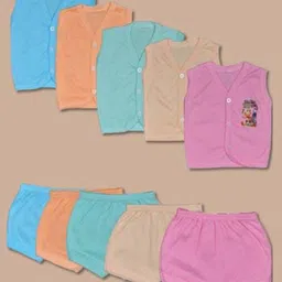 HUXX Unisex Kids Printed Pure Cotton Top With Shorts-image-13