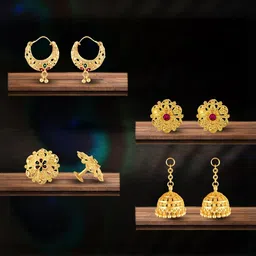 VIVASTRI Women Gold-Plated Alloy Earrings-picture-31