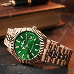 WROGN Men Dial & Straps Analogue Date Aperture Watch HOBWRG0499-GR-image-69