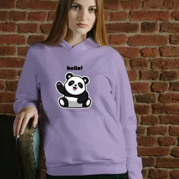 Povaxpo Women Printed Fleece Hooded Sweatshirt-picture-11