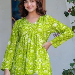 KALINI Floral Print Empire Top-picture-19