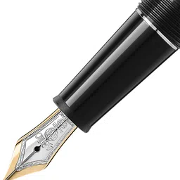 montblanc 145 Meisterstuck Platinum Line Black Medium Fountain Pen Fountain Pen-picture-24