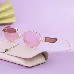 HASHTAG EYEWEAR Unisex UV Protected Lens Full Rim Oval Sunglasses image 4