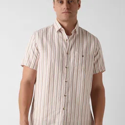 Louis Philippe Sport Men Slim Fit Opaque Striped Casual Shirt-picture-26