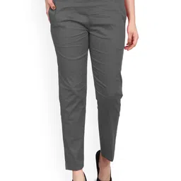 MIXFIT Women Slim Fit Mid-Rise Chinos Trousers-image-40