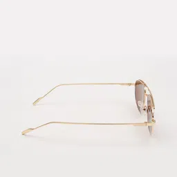 PELLE LUXUR Unisex Round Sunglasses with UV Protected Lens PL25GS211 image 4