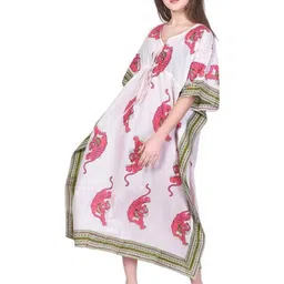 Fabric Venue Floral Print Kaftan Maxi Dress-picture-37