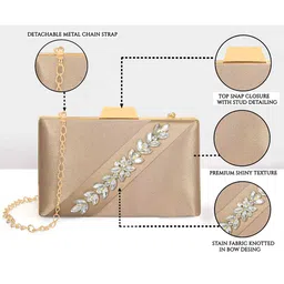MISHA Shoulder Strap Box Clutch image 4
