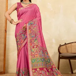 all about you Ethnic Motifs Woven Design Zari Saree-image-28