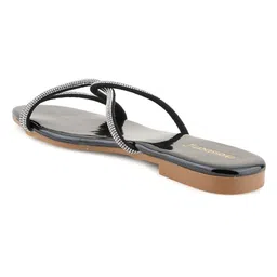 DressBerry Solid Square Toe Western - Embellished Mules image 5