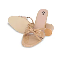 ZAIF Women Block Heel Open Toe Sandals image 3