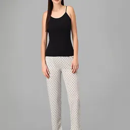 TRENDY WORLD Pack of 3 Polka Dot Printed Relaxed Fit Cotton Lounge Pants image 2