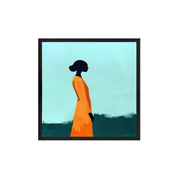 999Store Blue & Green Abstract Canvas Wall Art image 4