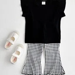 LULU & SKY Girls Flared High-Rise Trousers-picture-15