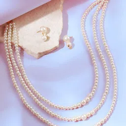 ORANGENYSHA Gold-Plated Beaded Jewellery Set-picture-35