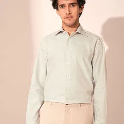 SELECTED Men Slim Fit Spread Collar Solid Cotton Casual Shirt image 2