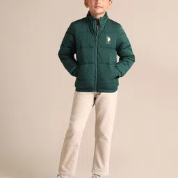 U.S. Polo Assn. Kids Boys Brand Logo Puffer Jacket-picture-12
