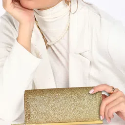 lino perros Party Gold Clutch - Regular Size-picture-27