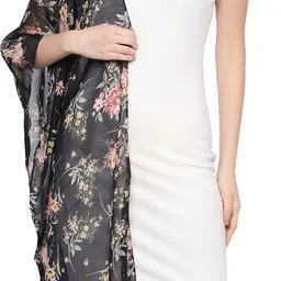 stolevilla Printed Chiffon Women Multicolor Scarf, Stole, Fancy Scarf image 2