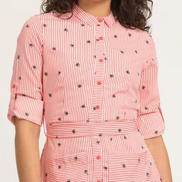 tokyo talkies Women Shirt Multicolor Midi/Calf Length Dress image 4