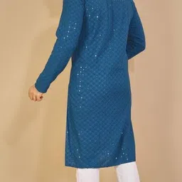orifab Men Cotton Blend Kurta Pyjama Set image 2