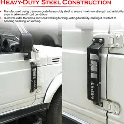 sorax Door Hinge Step with Folding Foot Pedal, Compatible for Gypsy Car Pedal Assembly image 5