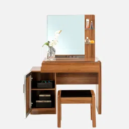 royaloak Naples Dressing Cabinet In Brown Colour image 3