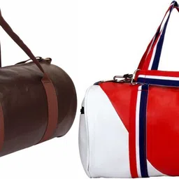 rocketsale 20 L Gym Duffel Bag - DB_57 Gym Bag/ Sport Bag/Tourist Bag/ Fitness Bag - Red, Brown image 1