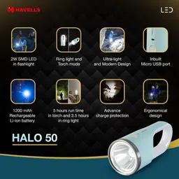 havells Halo 50 Rechargeable Torch image 5
