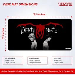 Teesown Death Note Anime Desk Mat for Laptop/Pc Non Slip Base Mousepad image 2