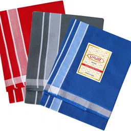 Lvloz PL-3PC-105 Solid Men Dhoti image 2