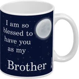 wagwan Blessed My Brother Happy Birthday Gift for Brother, Gifts for Brother Rakhi Gift, Raksha Bandhan Gift MG20468 Ceramic Coffee Mug-picture-11