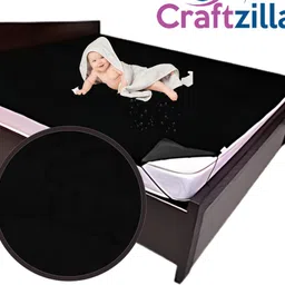 craftzilla King Size Elastic Strap Polyster Waterproof Mattress Cover image 2