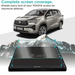 spartan shield Screen Guard for TOYOTA INNOVA HYCROSS 2023 Facelift || ZX | ZXO | VXO || 10.1 Inch Infotainment Touchscreen Music System Protector | 9H Car Digital Display Stereo Accessories 2025 [Not Tempered Glass] image 3