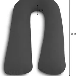 daddy cool Luxurious Imported Microfibre Solid Pregnancy Pillow Pack of 1 image 5